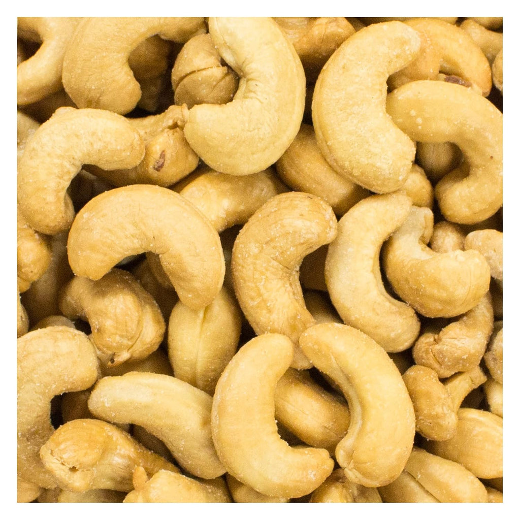 Cashews Roasted Salted, Extra Large Cashews (240's), 25 Lbs. Bulk Case, Kosher
