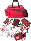 ASA TECHMED Durable Nurse Travel Bag with Nursing Supplies – Multi-Pocketed, Heavy-Duty Nylon, Webbed Shoulder Strap