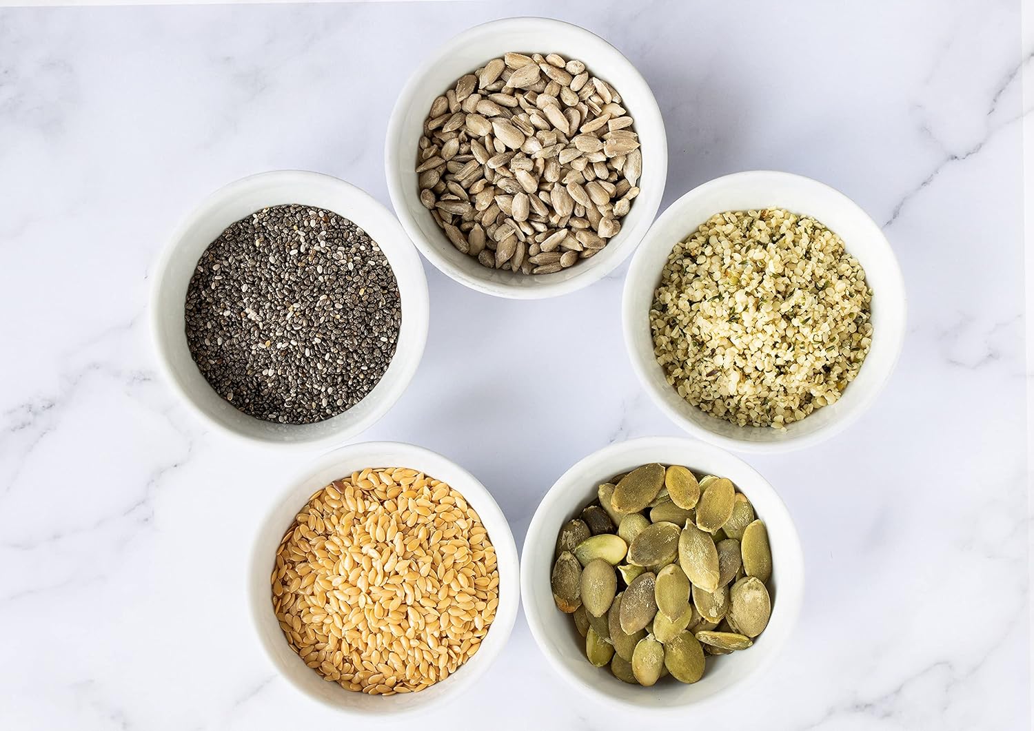 Food to Live - Organic Raw Superseed Mix- Chia, Flax, Hemp, Pumpkin, and Sunflower, 20 Pounds — Non-GMO Whole Seeds Blend, Vegan, Kosher, Raw, Bulk