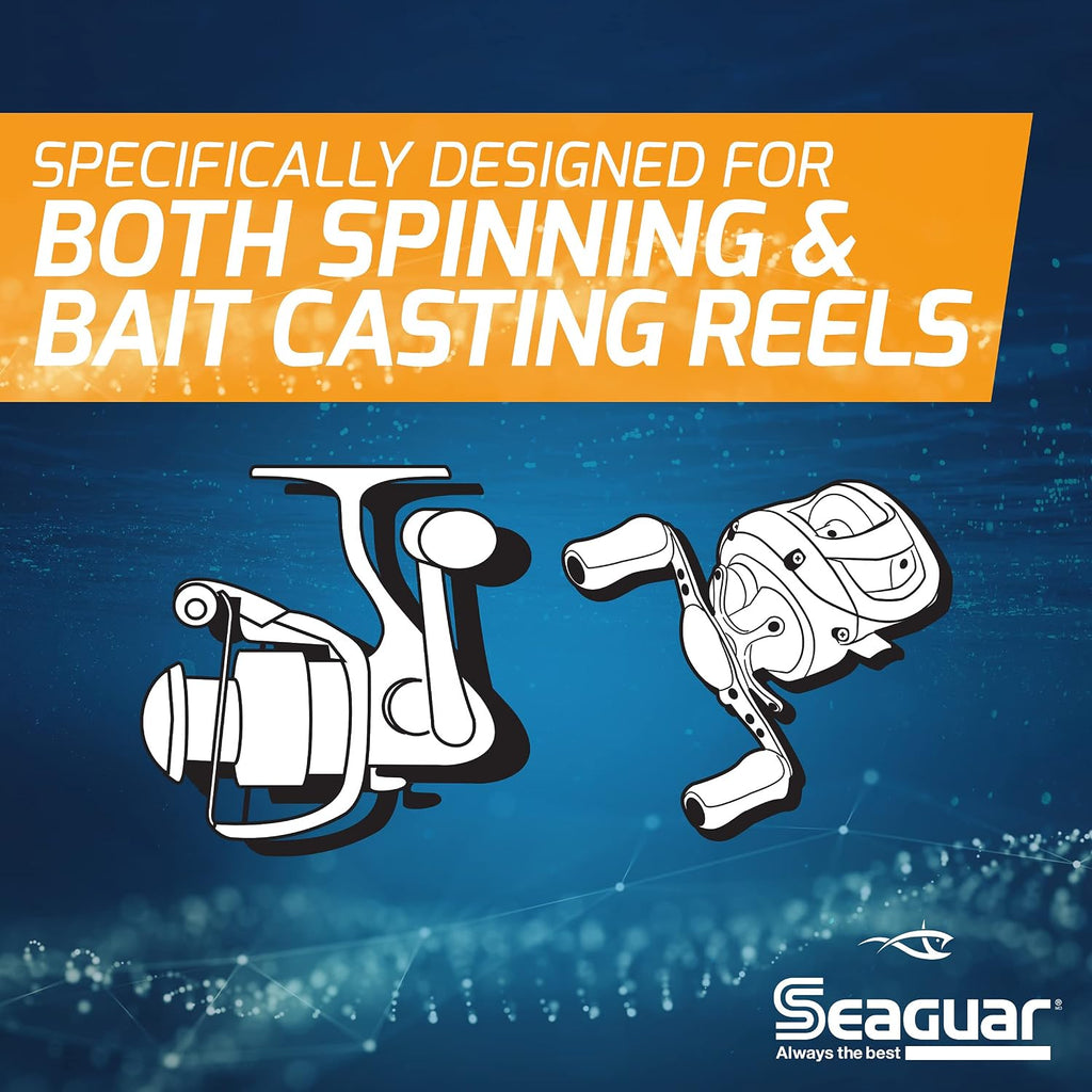 Seaguar InvizX Multi-Species Fishing Line for Casting, Live Bait, Freshwater, 100% Fluorocarbon, Clear, Multiple Sizes