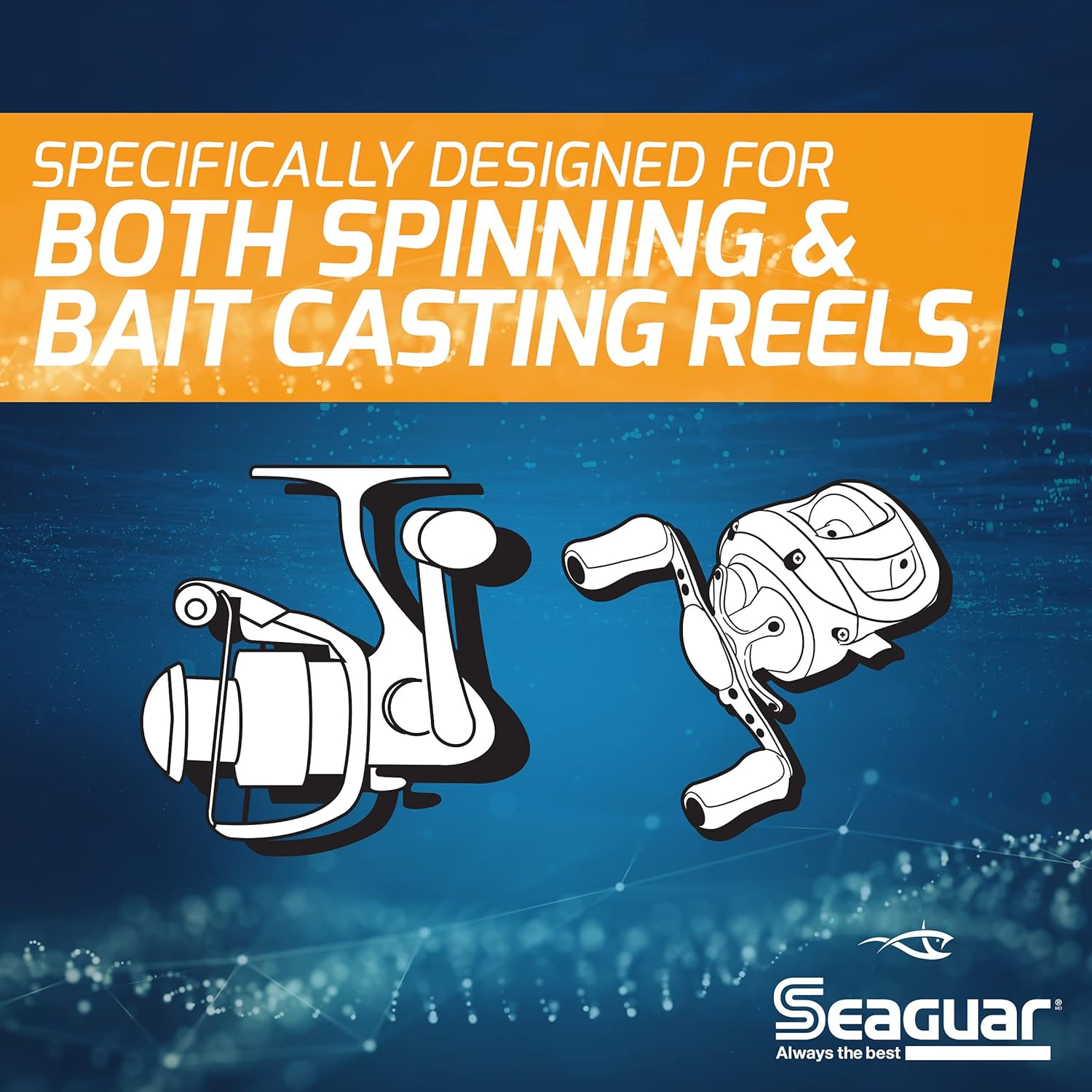 Seaguar InvizX Multi-Species Fishing Line for Casting, Live Bait, Freshwater, 100% Fluorocarbon, Clear, Multiple Sizes