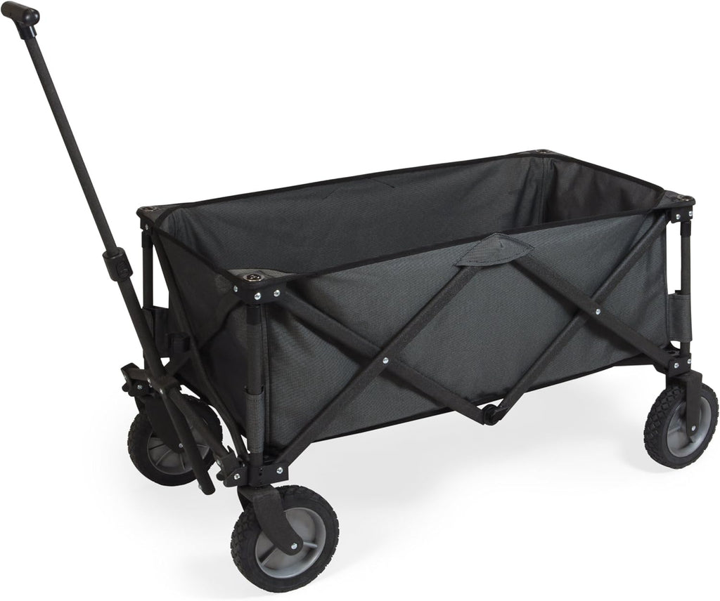 PICNIC TIME Brand Adventure Wagon Elite Folding Wagon With Table Top Lid & Soft Cooler Liner