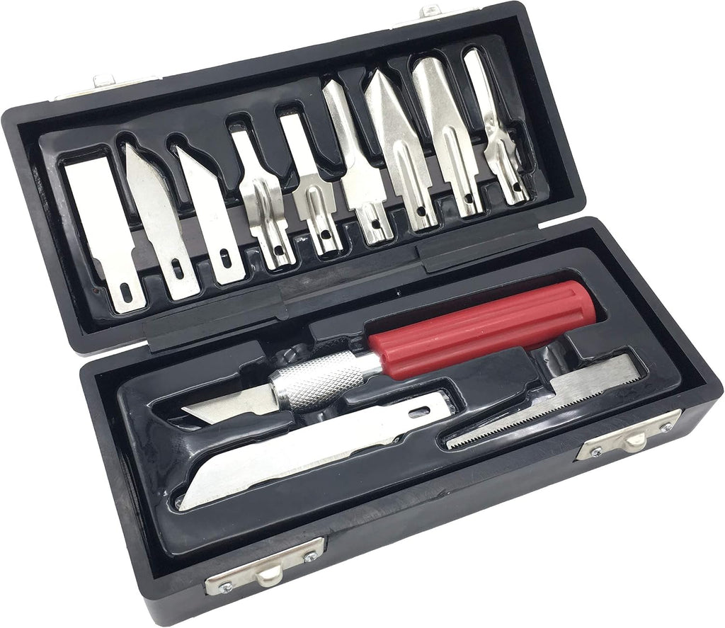 SMB Precision Woodworking Woodcarving Set 13Pc (1/3/10/60) (60)