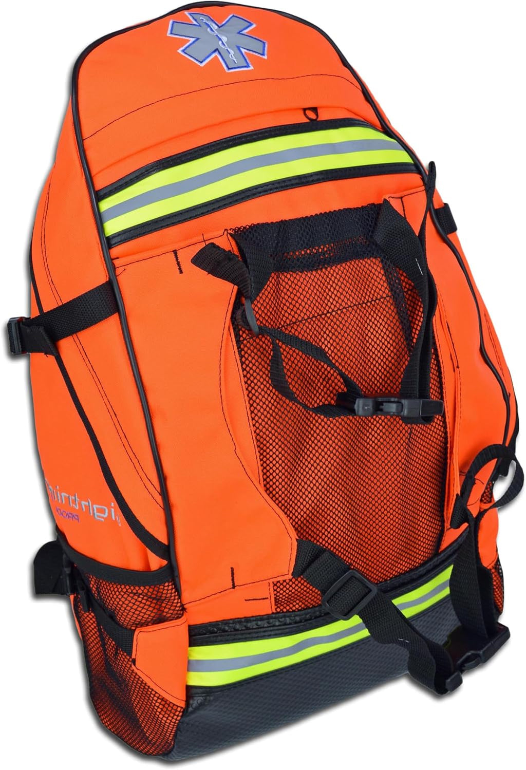 Lightning X First Responder EMT/EMS Backpack Stocked First Aid Supplies Kit B (Fluorescent Orange)