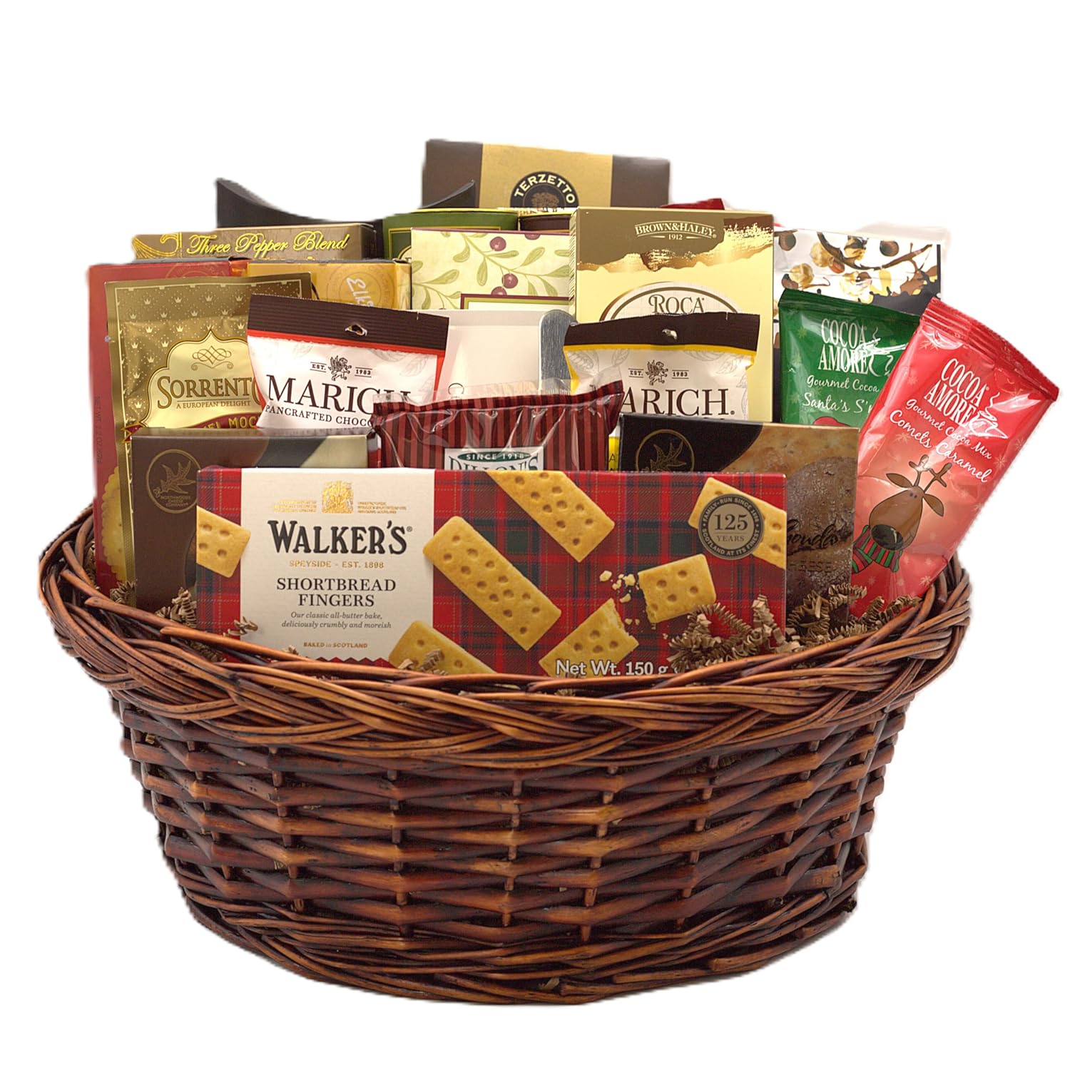Gift Basket Village - Grand Christmas Block Party Gift Basket: Gourmet Assortment of Wafers, Crackers, Cheeses, Sausages, Chocolates, and More, Festive Holiday Collection, Handcrafted in the USA