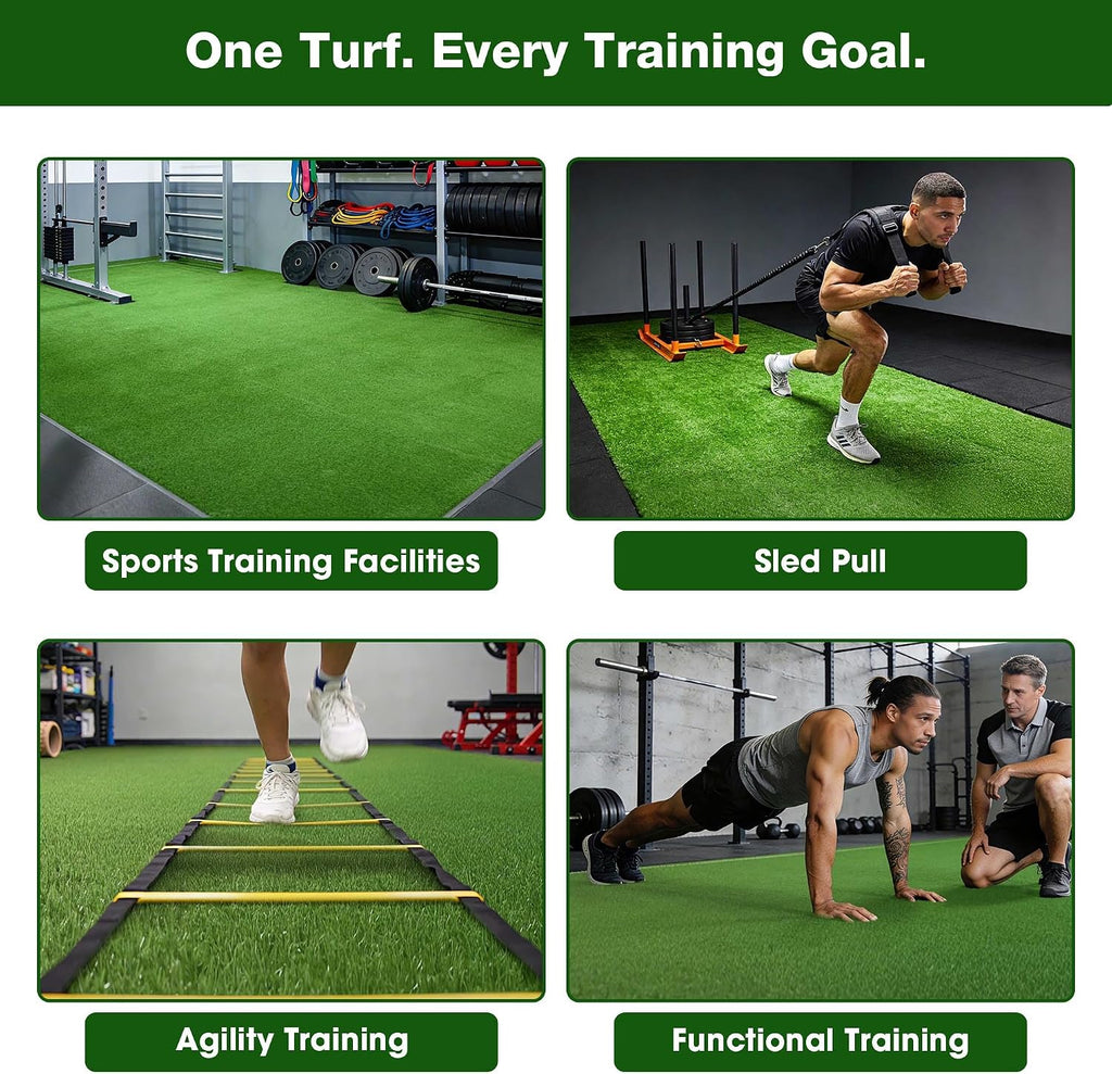 Yescom 4x33FT Gym Turf Artificial Grass Rug Exercise Mat for Sled Track Flooring
