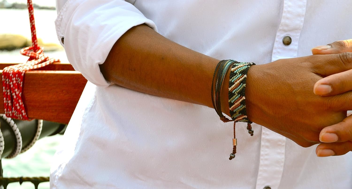 Macrame & Surfer Bracelets in Link Category with Multiple Colors