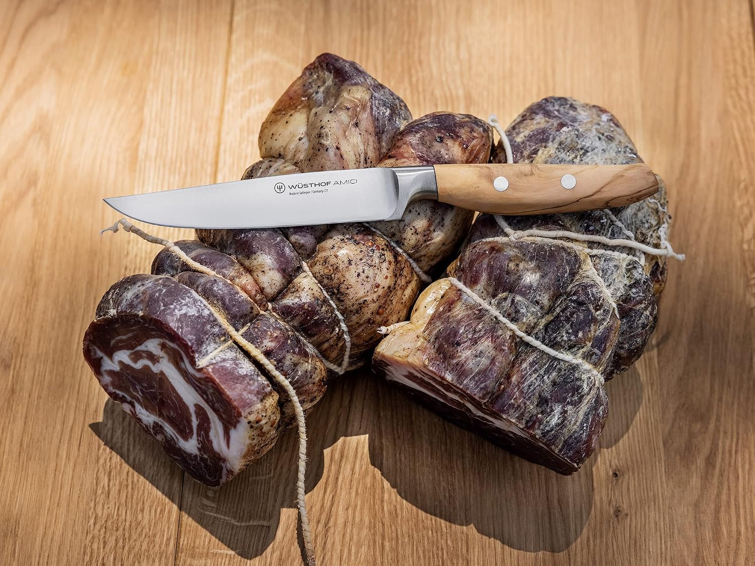 Wüsthof AMICI 4.5' Steak Knife, Tan