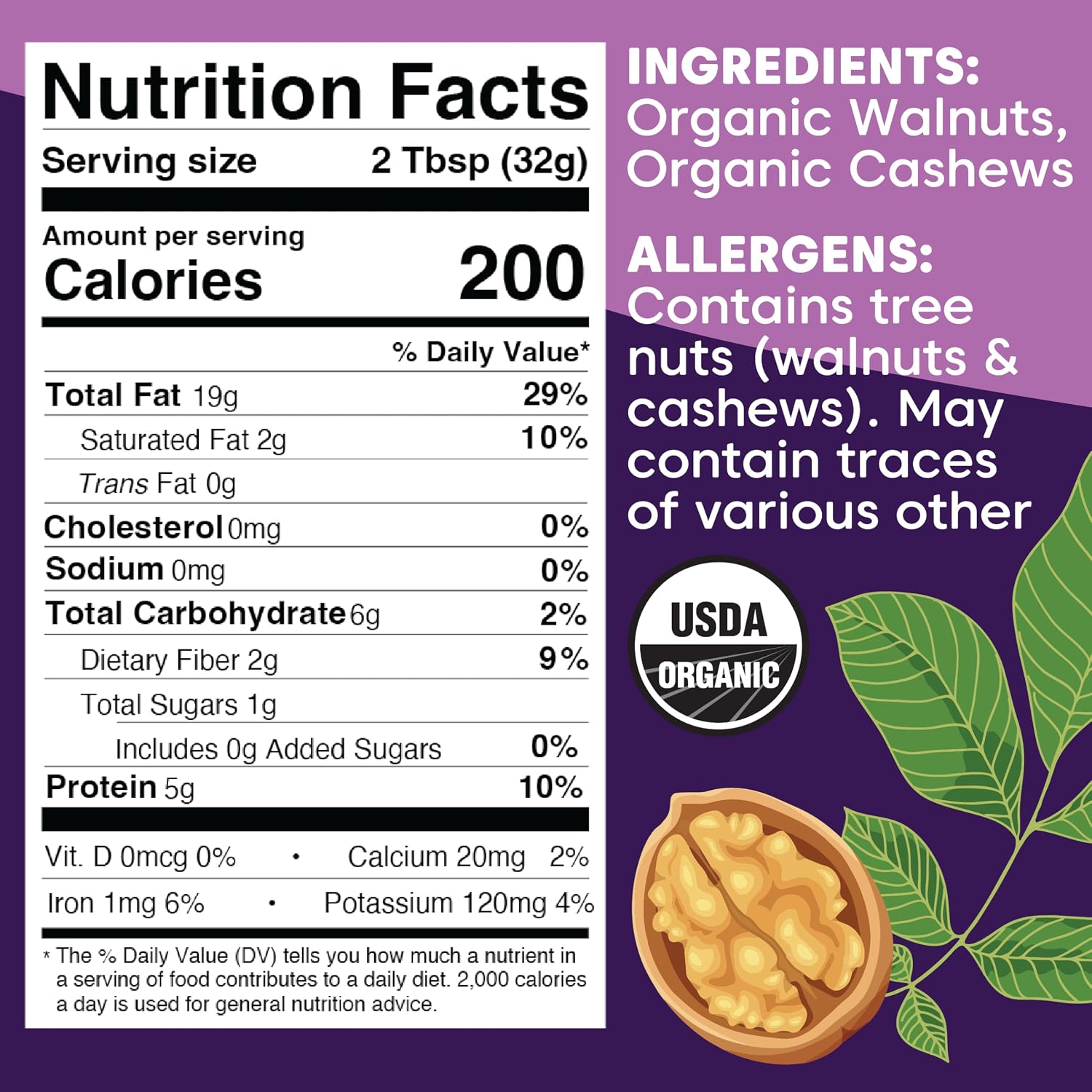 Wilderness Poets Raw Walnut Butter - Organic Raw Walnut Butter (640 Ounce - 40 Pound - 5 Gallon)