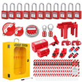 Lockout Tagout Station Breaker Loto Kit Loto Hasps,Loto Tags,Circuit Breaker Lockout,Ball Valve Lockout,Electrical Plug Lockout,Steel Cable Lockout for Loto Station Lock Out Tag Out Kit