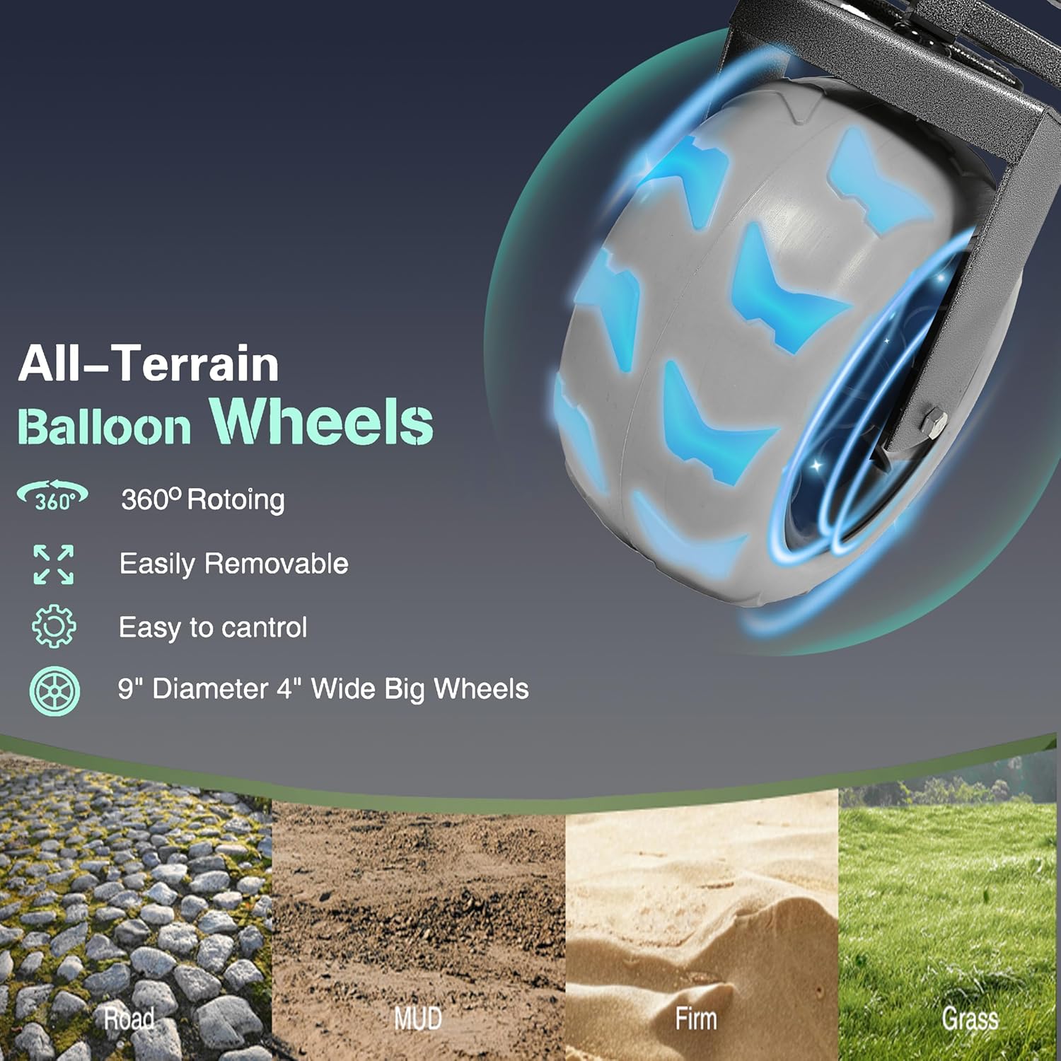 3-in-1 Folding Wagon with Bench Seat & Rear-Mounted Folding Tabletop – 500lbs Capacity, 9'x4' Beach Tires for Camping (Orange)