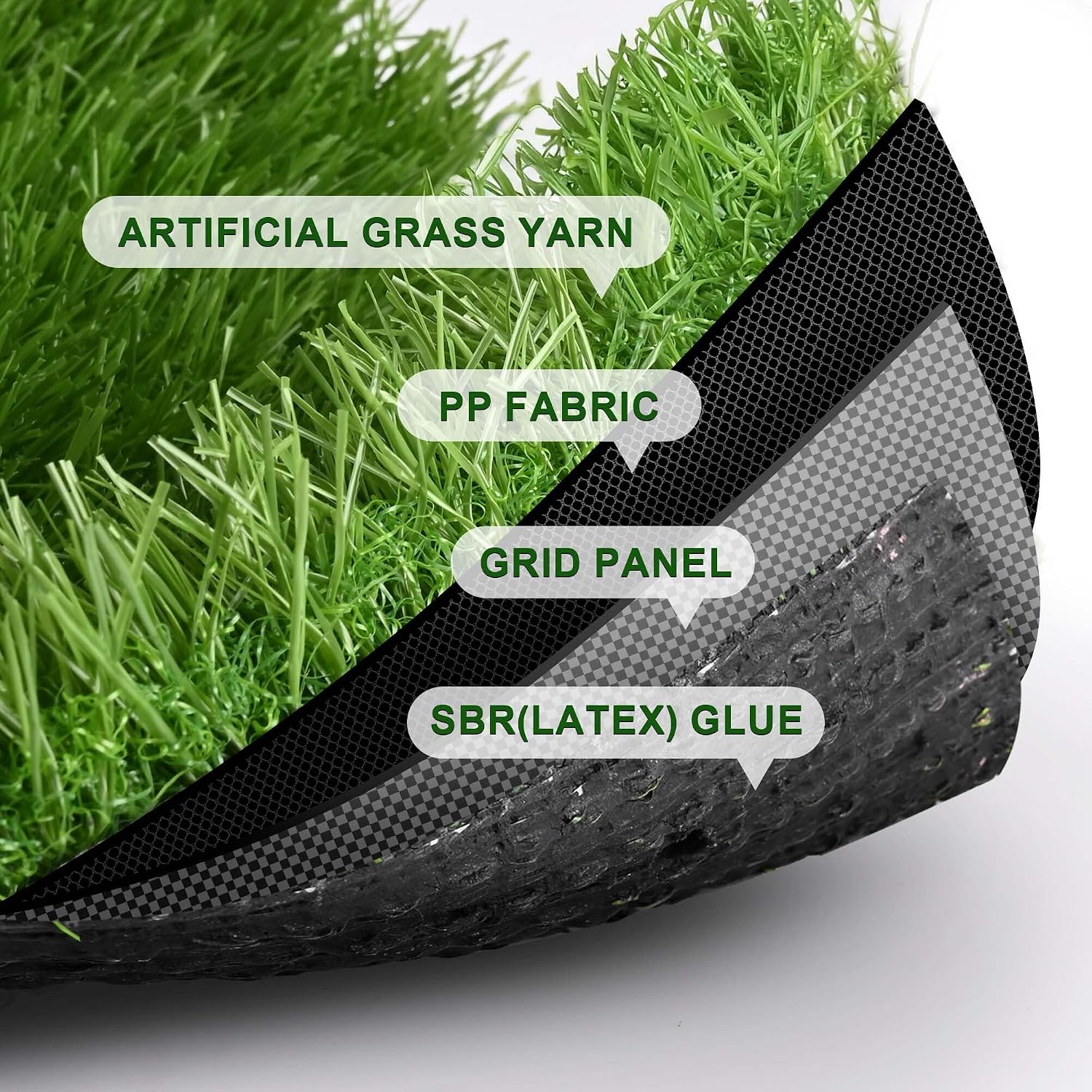 Yescom Sports Sled Strips Turf Gym Turf Flooring for Weight Sled Push Gym Equipment Outdoor Indoor Use 33'x3'(100 Sq.Ft) 1.38' H