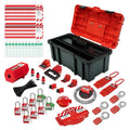 TRADESAFE Lockout Tagout Tool Kit - 85 Loto Devices, Loto Locks, Breaker Lockout Devices, Loto Tags, Inspection Tags, Cable Lock, Gate Valve Lockout, Plug Lock, Hasps