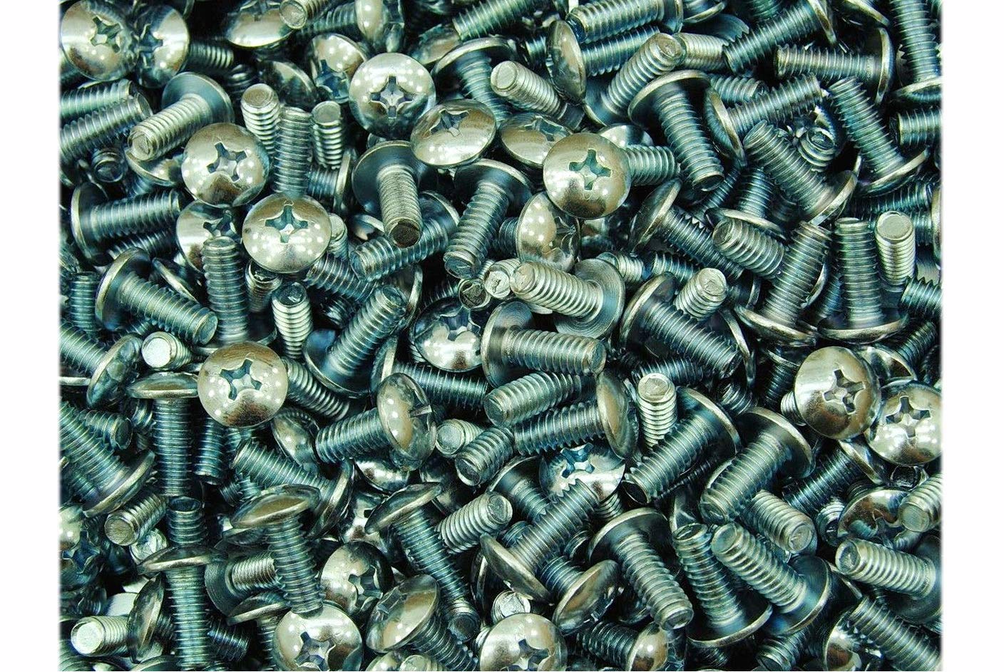 New Package of 500 (pcs) Phillips Truss Head 1/4'-20 x 5/8' Machine Screws Zinc 1/4' inch Set #MO0796-P Warranity by Pr-Mch