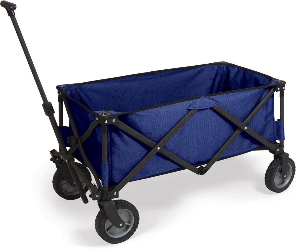 PICNIC TIME Brand Adventure Wagon Elite Folding Wagon With Table Top Lid & Soft Cooler Liner
