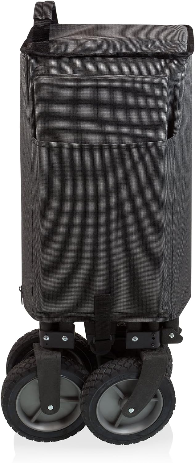PICNIC TIME Brand Adventure Wagon Elite Folding Wagon With Table Top Lid & Soft Cooler Liner