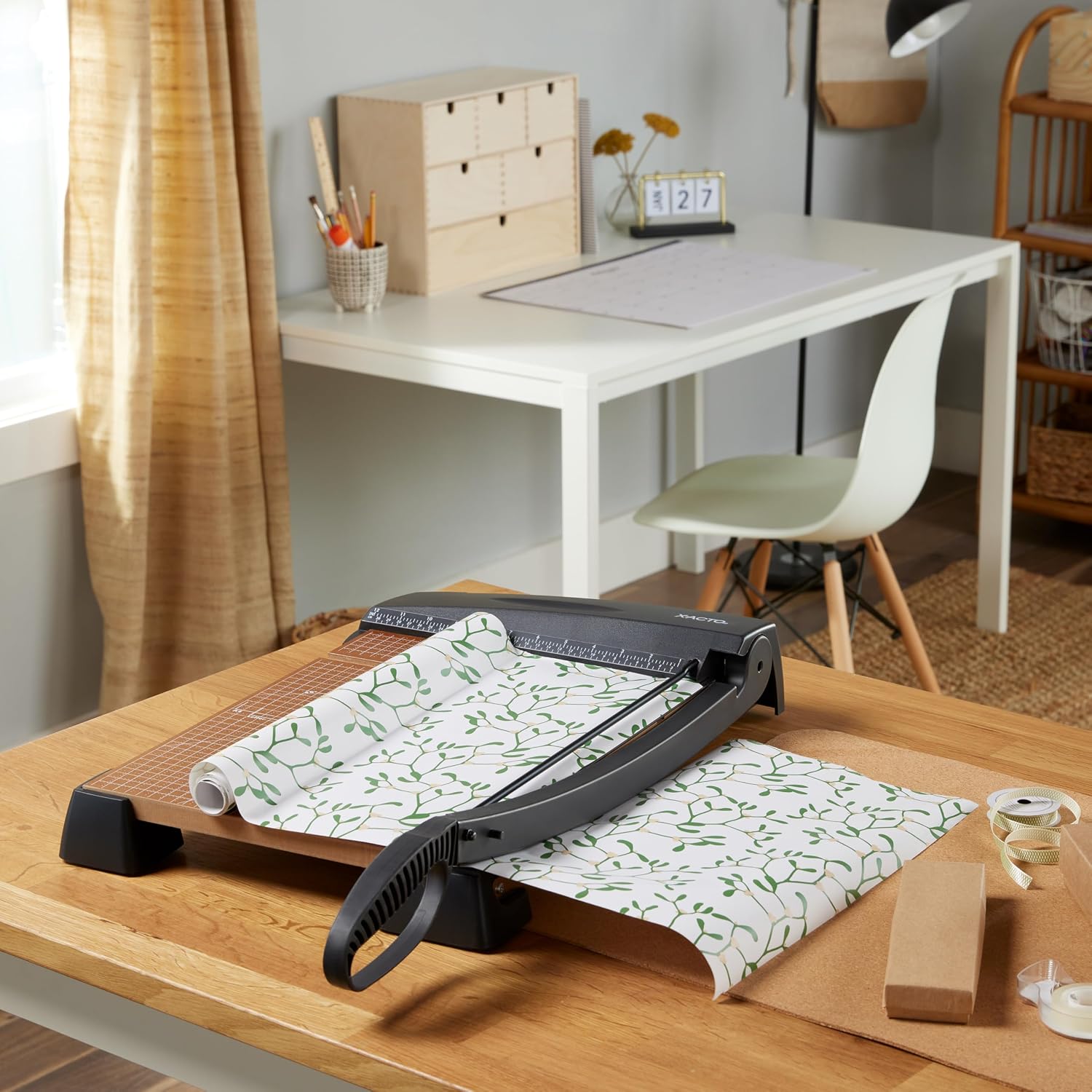 X-ACTO Heavy Duty Wood Base Paper Trimmer, 18 Inch Cut