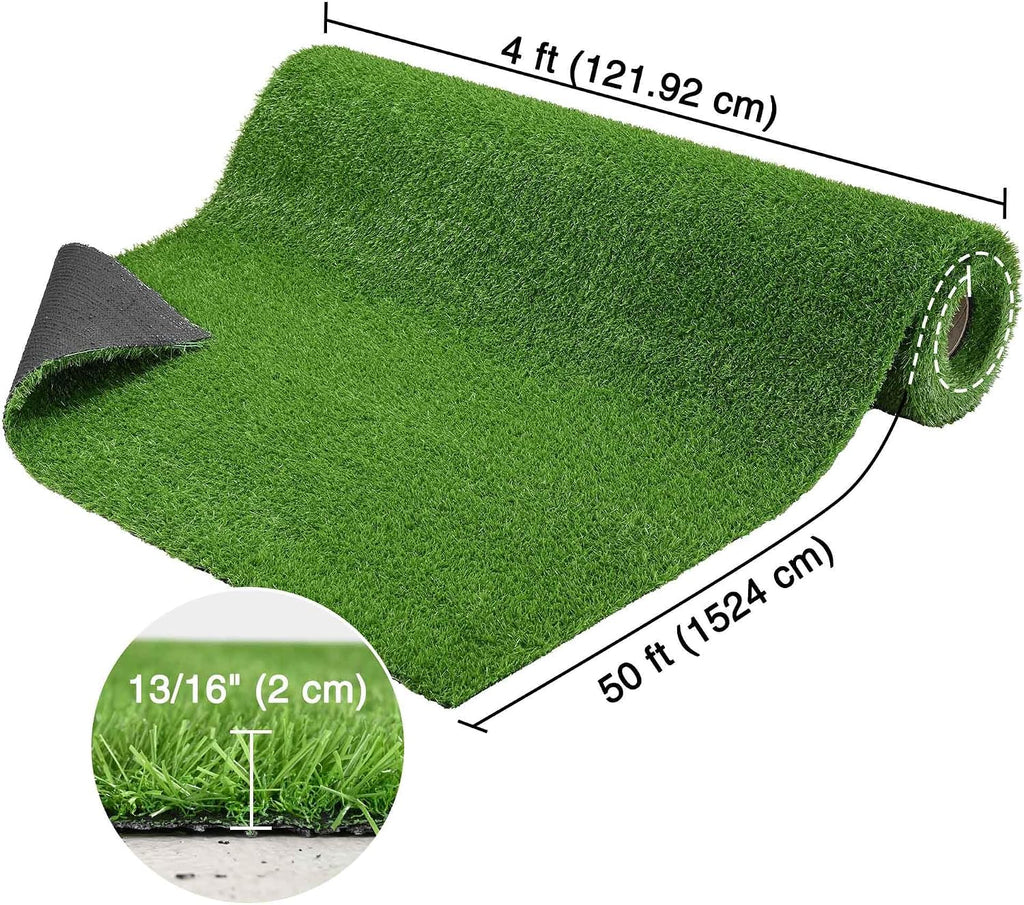 Yescom 200 Sq.Ft Gym Turf for Sled 0.8' H Artificial Grass Rug Exercise Mat Outdoor Indoor Weight Sled Push Pull Sport Training Flooring, 50'x4'