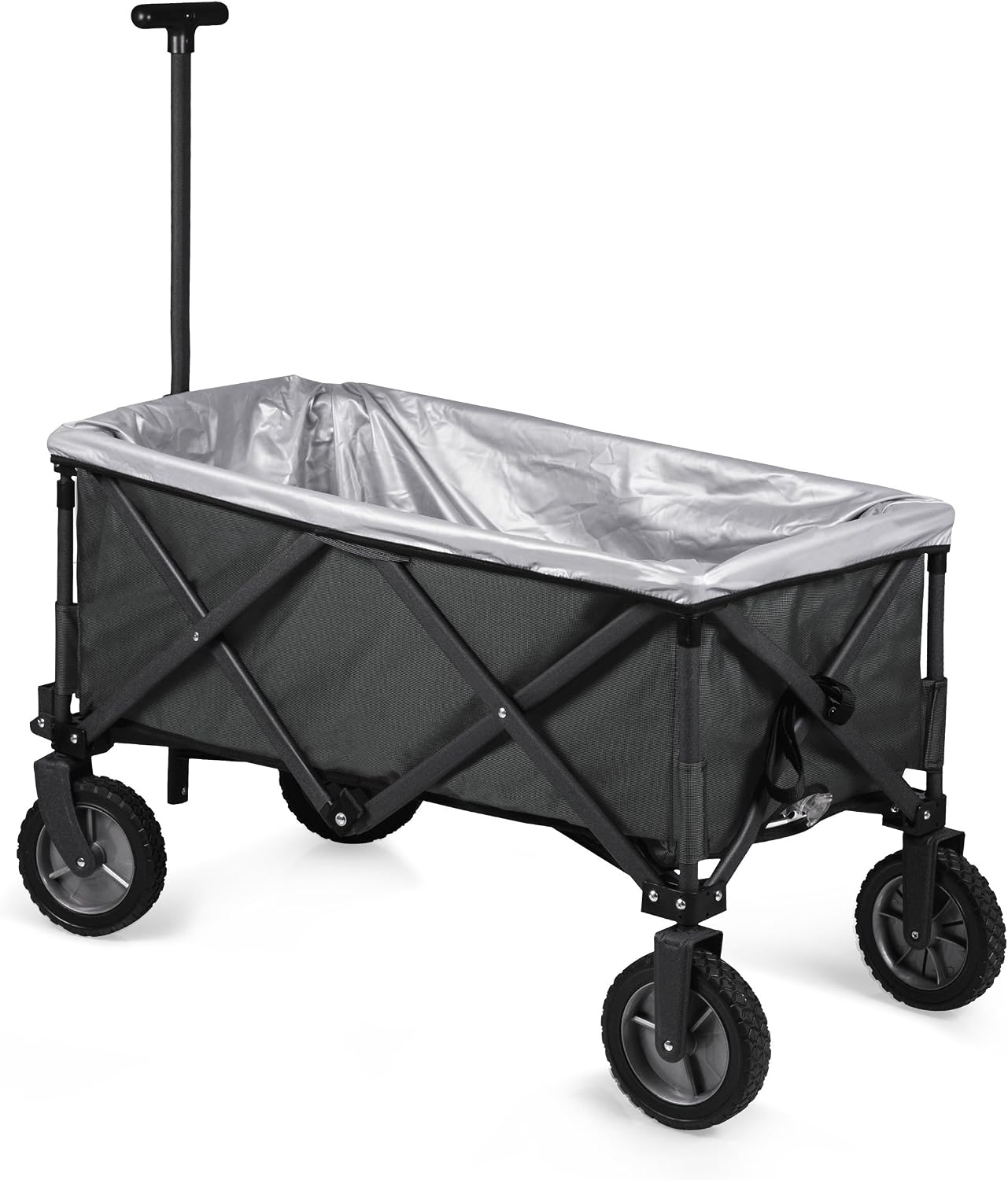 PICNIC TIME Brand Adventure Wagon Elite Folding Wagon With Table Top Lid & Soft Cooler Liner