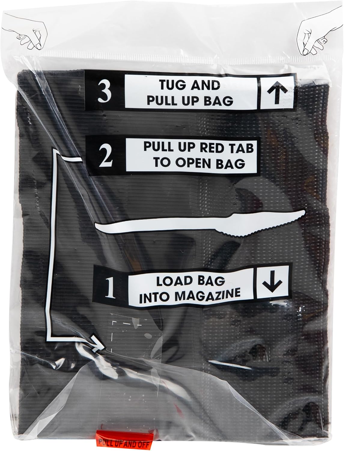 Mind Reader Knife Refill for CUTDISPBK-BLK, Plastic Utensils, Restaurant, Breakroom, 6.5' L x 0.75' W x 0.2' H, 100 pcs, Black (Pack of 10)