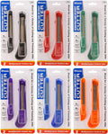 BAZIC Products Snap-Off Utility Knife, 9 mm and 18 mm Blade, 2 Count, Box Cutter Knife, for Boxes Cartons Crafts, Case of 144