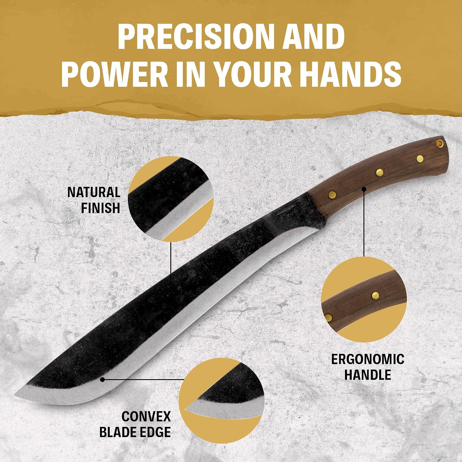 Condor Tool & Knife Survival Machete with Walnut Handle