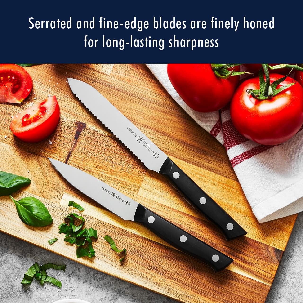HENCKELS Dynamic Razor-Sharp 12-Piece Knife Set, Chef , Bread , Steak , German Engineered Informed by 100+ Years of Mastery