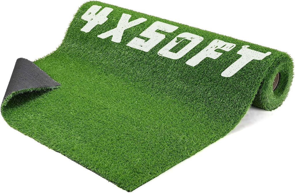 Yescom 200 Sq.Ft Gym Turf for Sled 0.8' H Artificial Grass Rug Exercise Mat Outdoor Indoor Weight Sled Push Pull Sport Training Flooring, 50'x4'