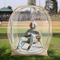 EighteenTek® Pop Up Weather Pod, Sport Pod with Attached Floor, 360° Clear View, UPF 50+ UV Protection, Waterproof All-Weather Instant Shelter for 1-4 Person, Sports Camping Fishing Tailgating