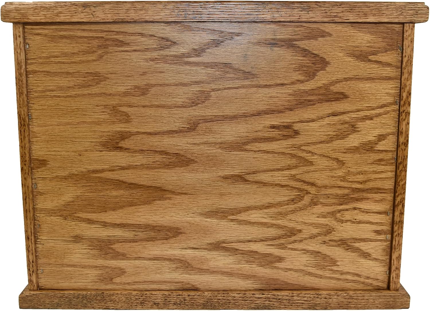 DutchCrafters Amish USA Made Solid Wood Countertop Bread Box with Drawer, Bread Holder for Kitchen Counter, Large Bread Box for Kitchen Countertop (Oak - Medium Walnut)