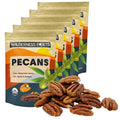 Wilderness Poets, Fancy Mammoth Pecan Halves - Organic, Raw, Large Halves, Sweet and Buttery. Bulk Size, No Salt, Shelled. 4 Pound (Pack of 5)