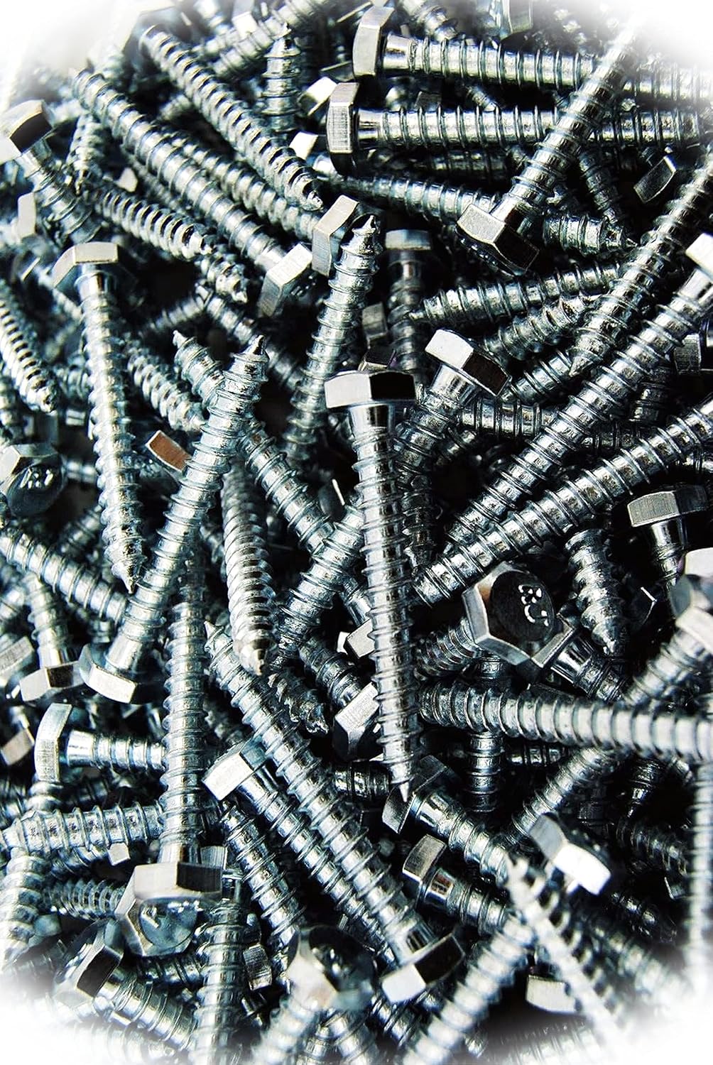 New Pack of (300) Hex Head 1/4 x 2' Lag Bolts Zinc Plate Wood Screws Multi-Purpose Comprehensive Hardware Fastener Assortment Kit MoPNEM03149
