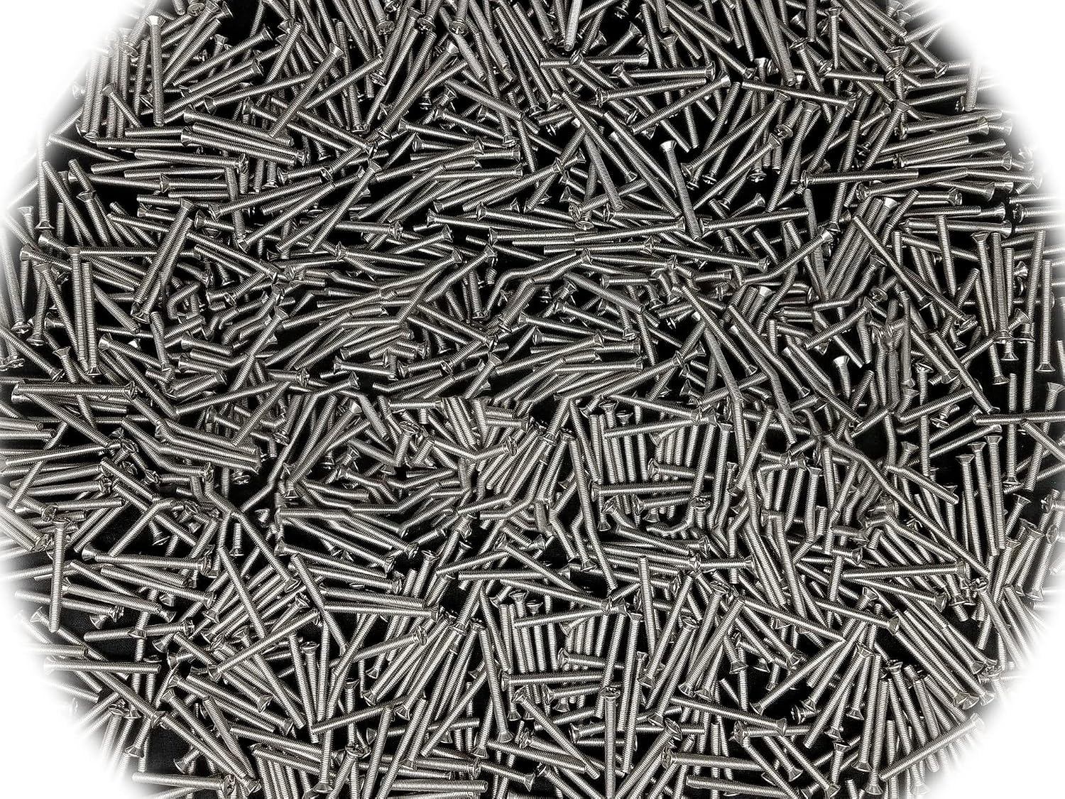 (Qty 250pcs) 10-32x2 Phillips Oval Head Screws Stainless Steel # 10/32 x 2' inch Multi-Purpose Comprehensive Hardware Fastener Assortment Kit Cit03494Riv