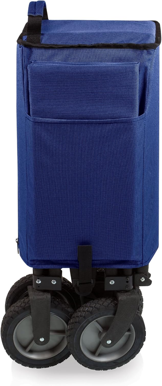 PICNIC TIME Brand Adventure Wagon Elite Folding Wagon With Table Top Lid & Soft Cooler Liner