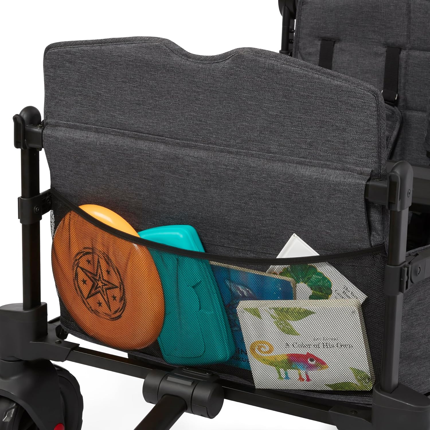 Radio Flyer Voya Quad Stroller Wagon, for Toddlers and Kids 6+ Months, Push or Pull, 4 Seats, Dual Sun Canopies, Compact Fold, Lightweight, Storage Space, 5-Point Harnesses, Stroller Wagon for Kids