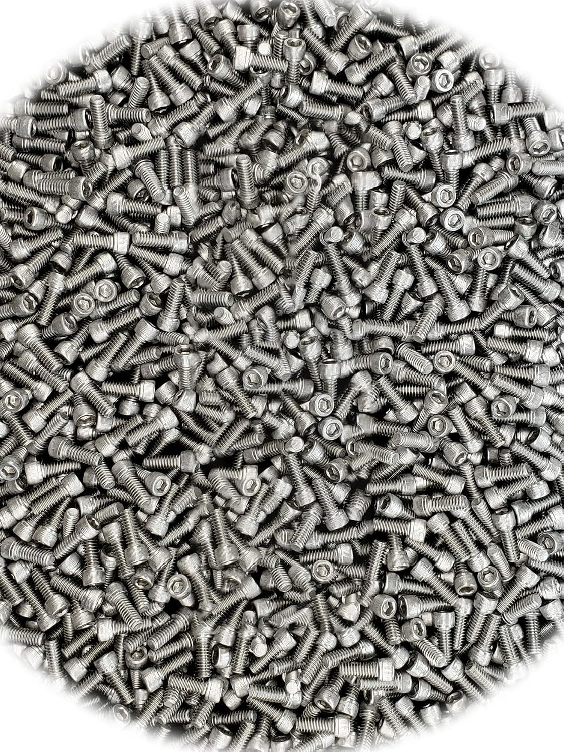 (Qty 1600pcs) 1/4-20x5/8 Stainless Socket Head Cap Screws/Bolts 1/4x20x5/8 Allen Hardware Fastener Kit Set RV9268S