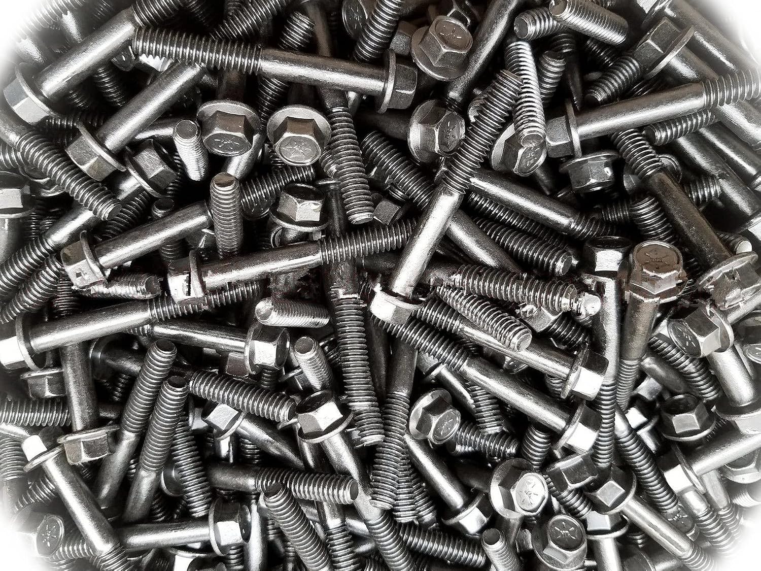 (Qty 200pcs) 1/4-20x2 Grade 8 Hex Head Flange/Frame Bolt/Cap Screws 1/4 x 2' inch Multi-Purpose Comprehensive Hardware Fastener Assortment Kit Cit02404Riv