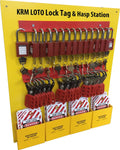 LOTO Lock Tag & Hasp Center/Station with material