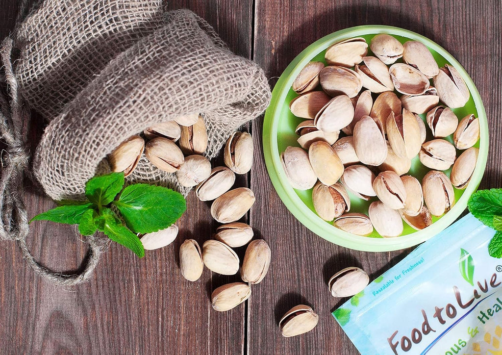 Food to Live - Organic Pistachios, 10 Pounds ' In Shell, Dry Roasted with Sea Salt, Non-GMO, Kosher, Vegan, Bulk