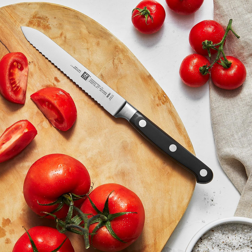 ZWILLING Professional S 7-Piece Razor-Sharp German Block Knife Set, Made in Company-Owned German Factory with Special Formula Steel perfected for almost 300 Years, Dishwasher Safe