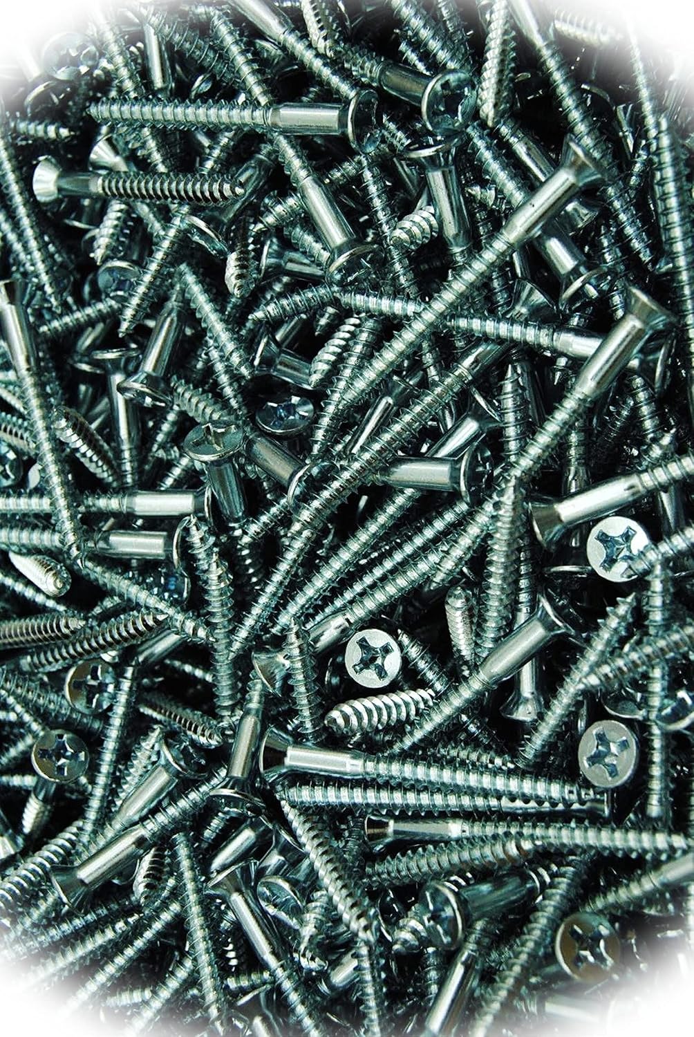 New Pack of (400) Phillips Flat Head #10 x 2' Wood Screw Zinc Plated Multi-Purpose Comprehensive Hardware Fastener Assortment Kit MoPNEM02041