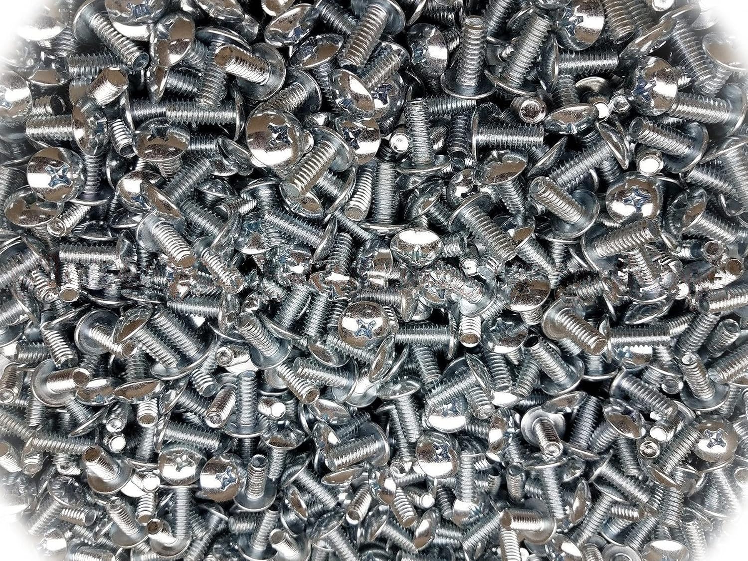 (Qty 250pcs) 1/4-20X5/8 Phillips Truss Head Machine Screws 1/4x5/8 .250 x .625 Multi-Purpose Comprehensive Hardware Fastener Assortment Kit Cit05177Riv