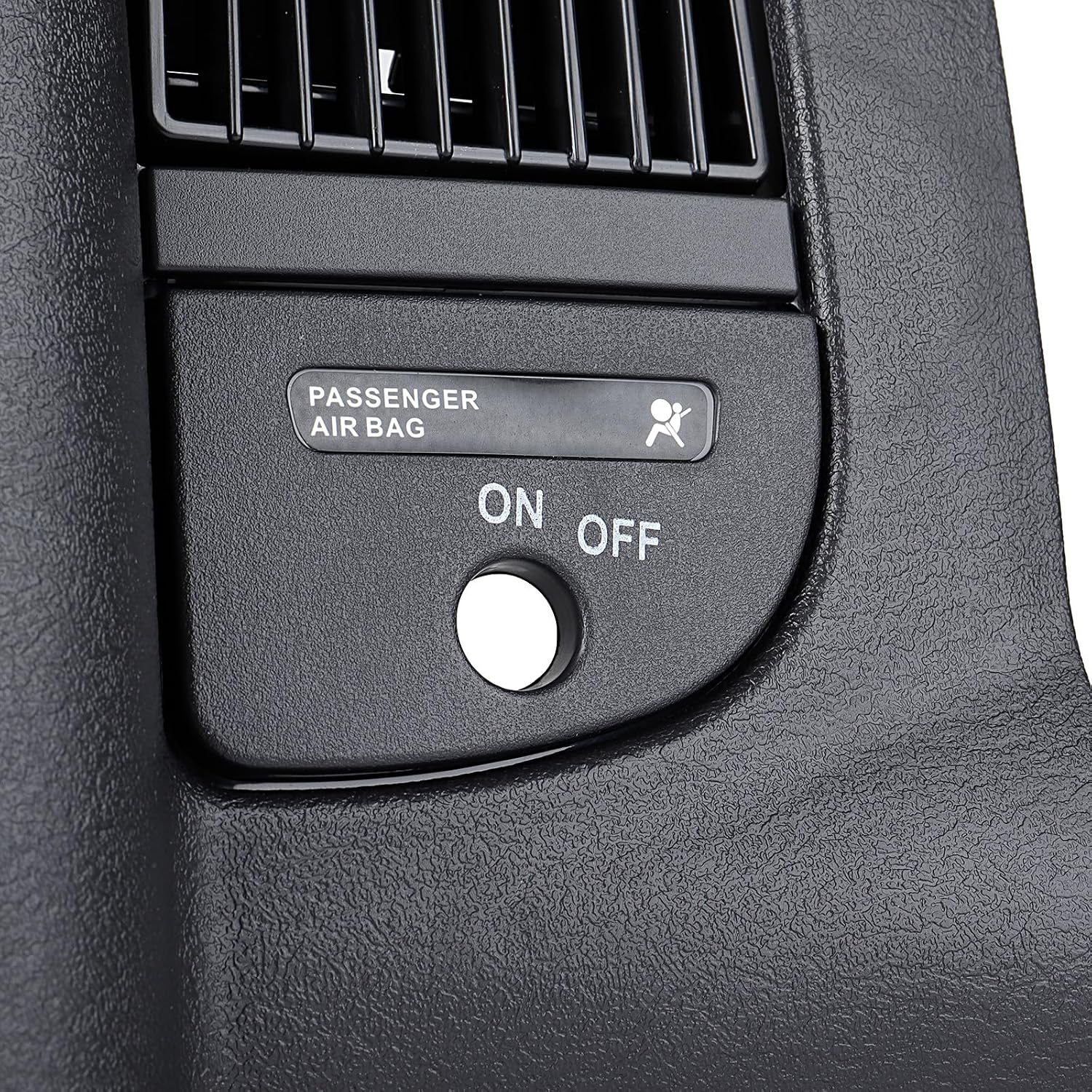 Dash Center Radio Bezel Trim Panel Compatible for 2002-2005 Dodge Ram 1500, 2003-2005 Ram 2500 3500 Replacement Dash Cover Kit w/Mounting Screw Dashboard Radio Surround Interior Black