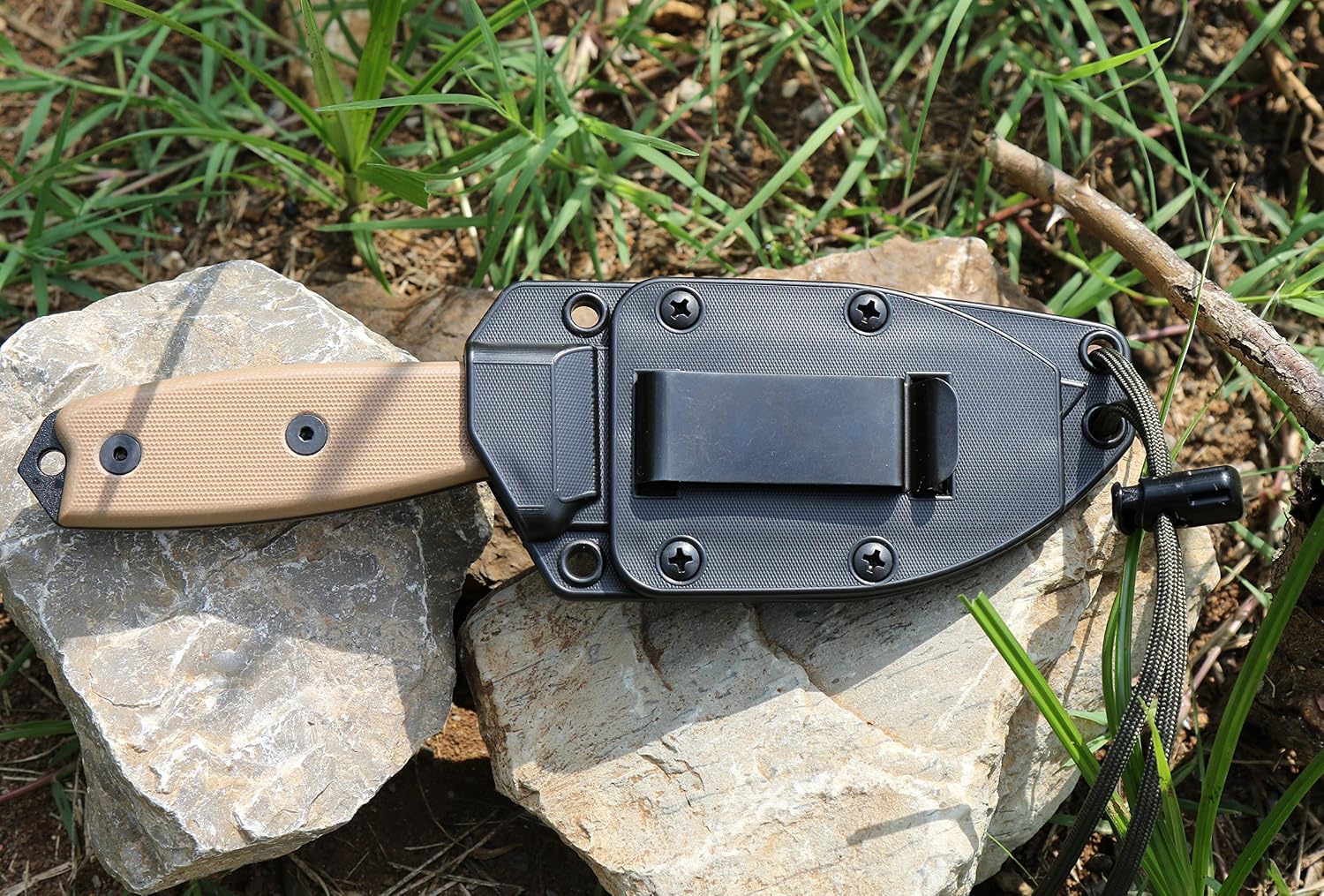 ESEE Knives 3P Fixed Blade Knife with Molded Polymer Sheath