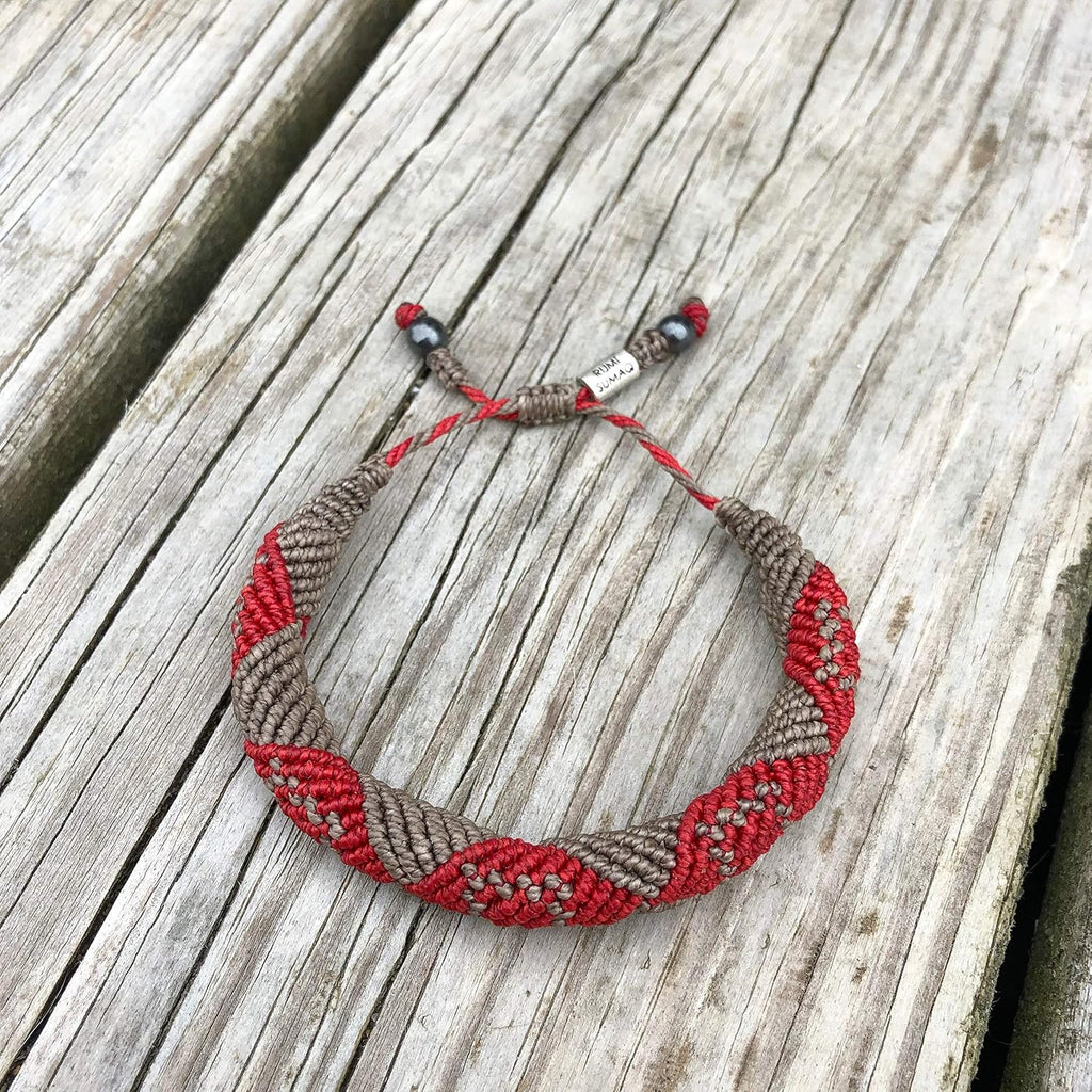 Macrame & Surfer Bracelets in Link Category with Multiple Colors