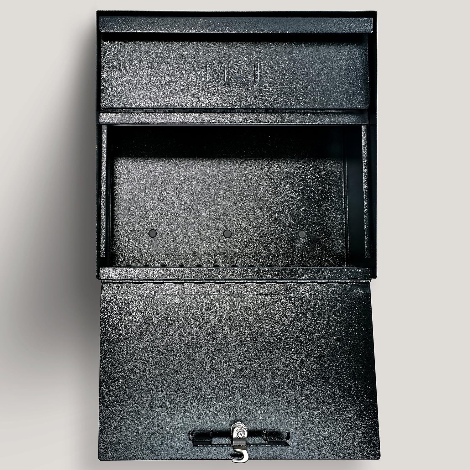Mail Boss 7162 Metro, Black High Capacity Wall Mounted Locking Security Mailbox,Medium